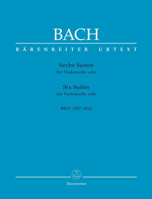 Six Suites for Violoncello solo BWV 1007-1012 (Urtext of the New Bach Edition - Revised (NBArev)) 巴赫約翰瑟巴斯提安 組曲 大提琴獨奏 騎熊士版 | 小雅音樂 Hsiaoya Music