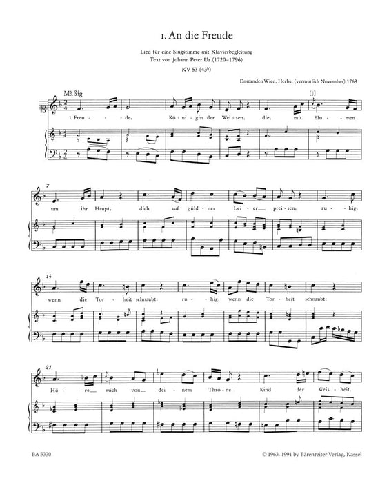 Complete Songs for high voice 莫札特 高音 騎熊士版 | 小雅音樂 Hsiaoya Music