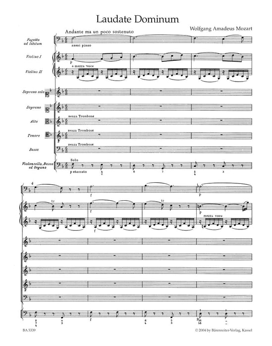Laudate Dominum K. 339 (from the Vesperae solennes de Confessore) 莫札特 騎熊士版 | 小雅音樂 Hsiaoya Music