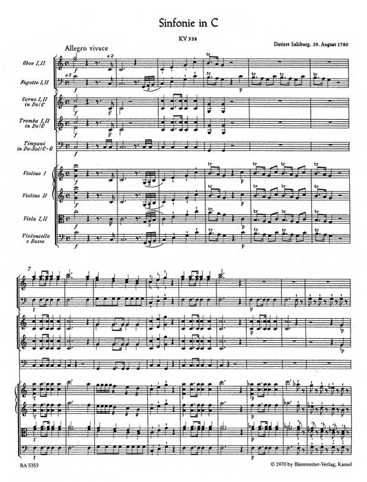 Symphony Nr. 34 in C major K. 338 莫札特 交響曲 騎熊士版 | 小雅音樂 Hsiaoya Music