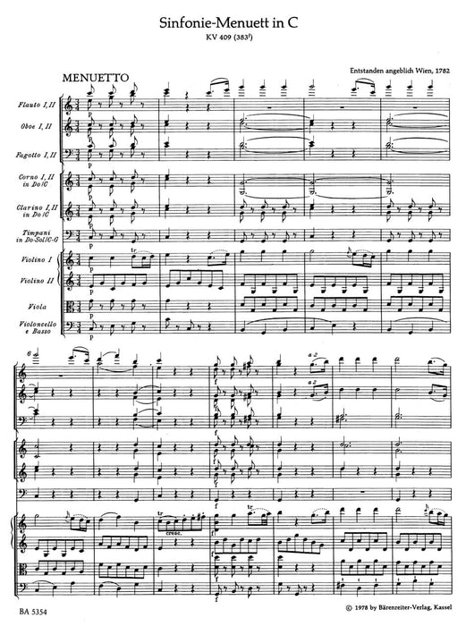 Symphony C major K. 409 莫札特 交響曲 騎熊士版 | 小雅音樂 Hsiaoya Music