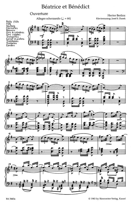 Béatrice et Bénédict Hol. 138 -Opéra-comique- Opéra comique 白遼士 騎熊士版 | 小雅音樂 Hsiaoya Music