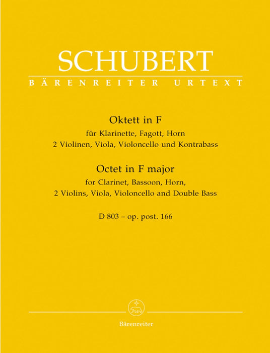 Octet F major op. post.166 D 803 舒伯特 八重奏 騎熊士版 | 小雅音樂 Hsiaoya Music