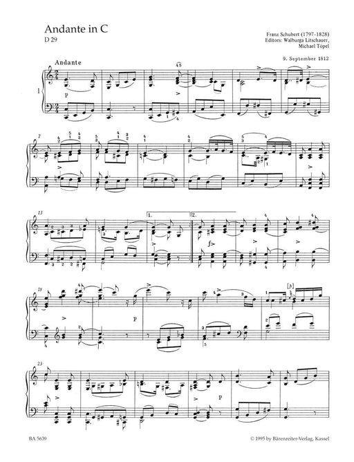 Easy Piano Pieces and Dances 舒伯特 鋼琴 小品 舞曲 騎熊士版 | 小雅音樂 Hsiaoya Music