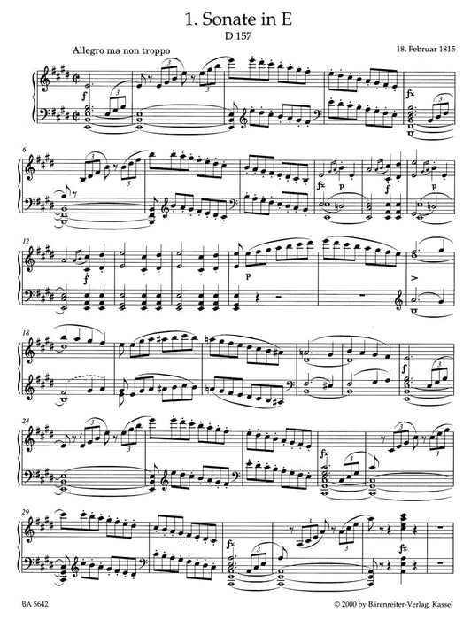 Klaviersonaten I -Die frühen Sonaten- The Early Sonatas 舒伯特 奏鳴曲 騎熊士版 | 小雅音樂 Hsiaoya Music