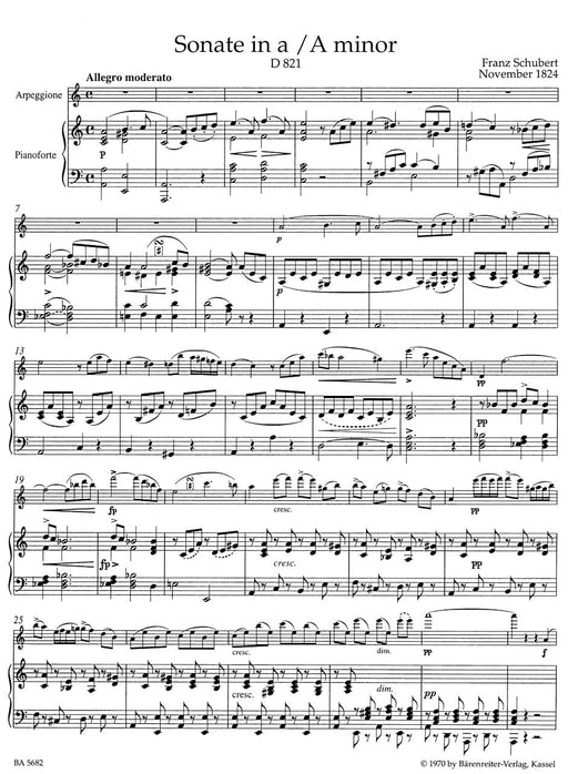 Sonate a-Moll D 821 "Arpeggione" -Bearbeitet für Klarinette und Klavier- 舒伯特 騎熊士版 | 小雅音樂 Hsiaoya Music