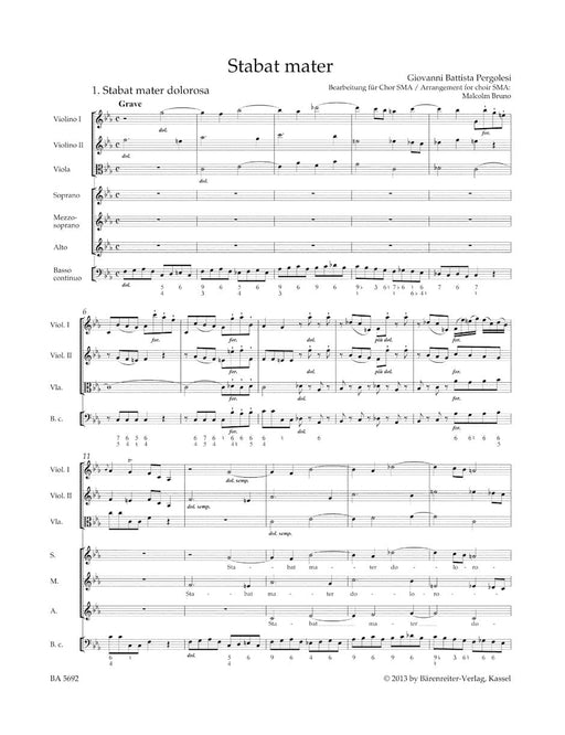 Stabat mater (Arranged for female choir (SMA)) 裴哥雷西 聖母悼歌 騎熊士版 | 小雅音樂 Hsiaoya Music
