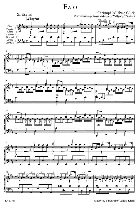 Ezio (1763/64) -Dramma per musica in tre atti- (Vienna Version) Dramma per musica in tre atti 騎熊士版 | 小雅音樂 Hsiaoya Music