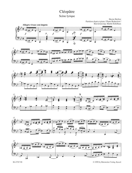 Cléopâtre Hol 36 -Scène lyrique- Scène lyrique 白遼士 騎熊士版 | 小雅音樂 Hsiaoya Music