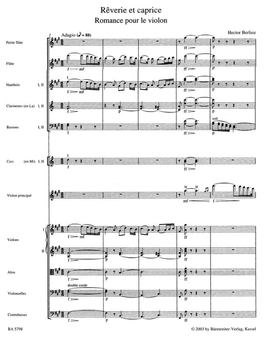 Rêverie et caprice -Romance pour le violon- Romance 白遼士 夢 隨想曲 浪漫曲 浪漫曲 騎熊士版 | 小雅音樂 Hsiaoya Music