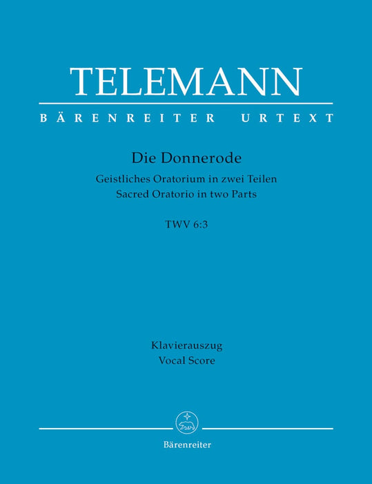 Die Donnerode TWV 6 : 3 -Sacred Oratorio in two Parts- Sacred Oratorio in two Parts 泰勒曼 神劇 騎熊士版 | 小雅音樂 Hsiaoya Music