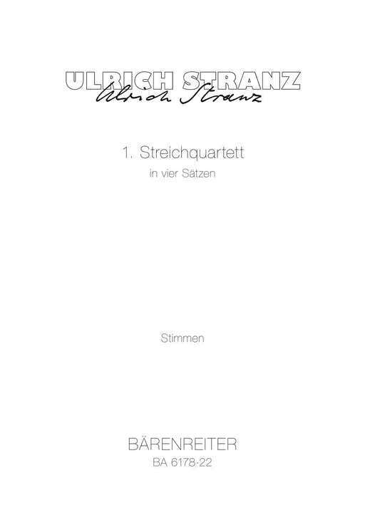 1. String Quartet in vier Sätzen (1976) 弦樂四重奏 騎熊士版 | 小雅音樂 Hsiaoya Music