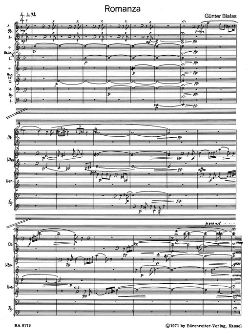 Romanza e Danza (1971) -Oktett nach Giacomo Meyerbeer- Octet in the style of Giacomo Meyerbeer 八重奏 風格 騎熊士版 | 小雅音樂 Hsiaoya Music