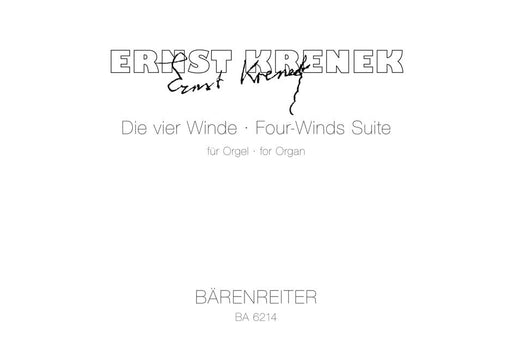 Four Winds Suite (Die vier Winde) for Organ op. 223 (1975) 克雷內克 組曲 管風琴 騎熊士版 | 小雅音樂 Hsiaoya Music