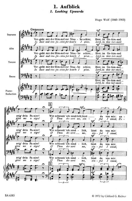 six geistliche Lieder nach Gedichten von Joseph von EichendOrff instr. 騎熊士版 | 小雅音樂 Hsiaoya Music