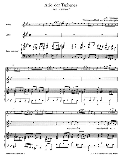 six Arien aus Opern des Barock für hohe Singstimme, 1 oder 2 Altblockflöte und Basso continuo -Arien für Singstimme, recorder und Bc/ Nr. 4 und 5 mit obligatem Fagott- Arias 詠嘆調 詠唱調 騎熊士版 | 小雅音樂 Hsiaoya Music