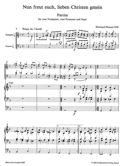 Nun freut euch, lieben Christen gmein (1978) -Partita- Partita 古組曲組曲 騎熊士版 | 小雅音樂 Hsiaoya Music