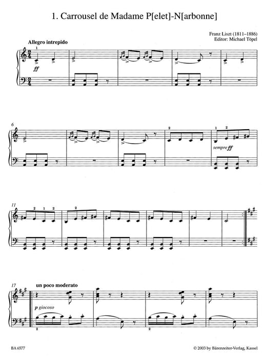 Easy Piano Pieces and Dances 李斯特 鋼琴 小品 舞曲 騎熊士版 | 小雅音樂 Hsiaoya Music