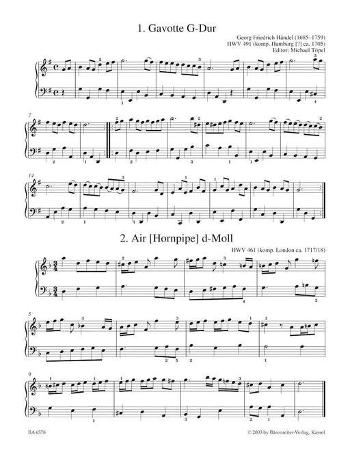 Easy Piano Pieces and Dances 韓德爾 鋼琴 小品 舞曲 騎熊士版 | 小雅音樂 Hsiaoya Music