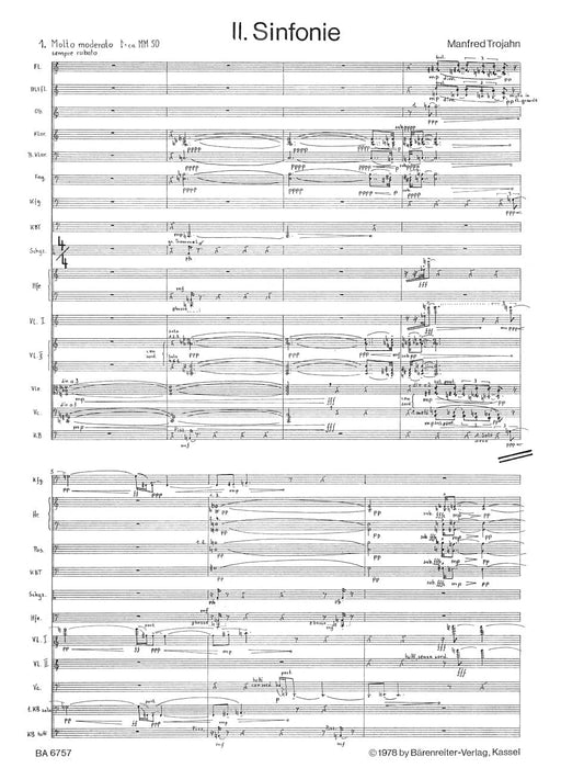 zweite Sinfonie für großes Orchester (1978) 騎熊士版 | 小雅音樂 Hsiaoya Music