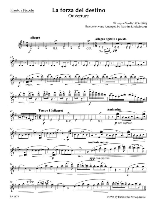 Ouvertüre zu "La forza del destino" (Bearbeitung für Bläserquintett) 命運之力 木管五重奏 騎熊士版 | 小雅音樂 Hsiaoya Music