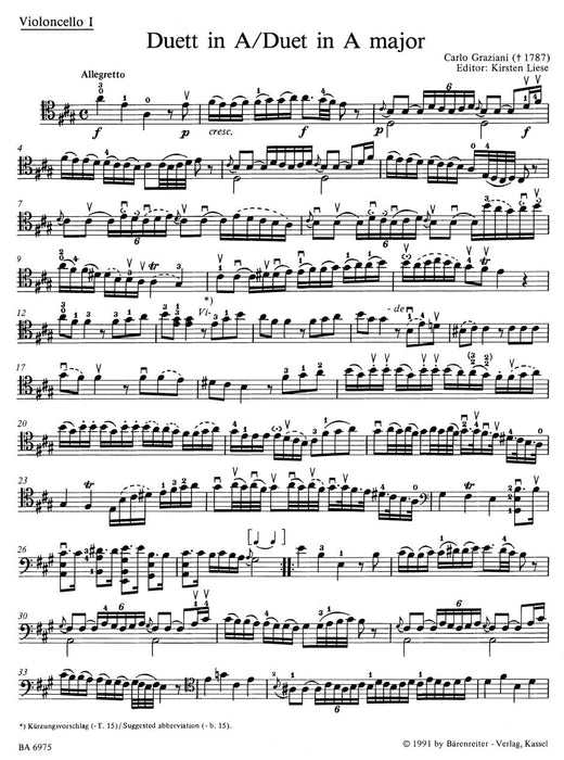 zwei Duette für Violoncelli 二重奏 騎熊士版 | 小雅音樂 Hsiaoya Music