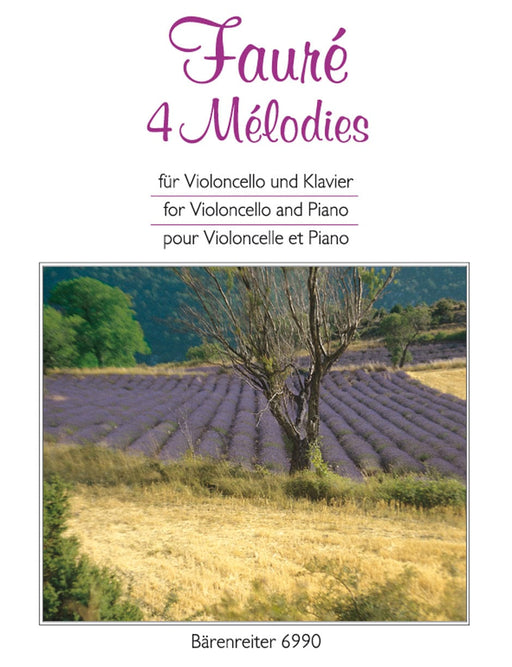 4 Mélodies (arranged for Violoncello and Piano) 佛瑞 大提琴 鋼琴 騎熊士版 | 小雅音樂 Hsiaoya Music
