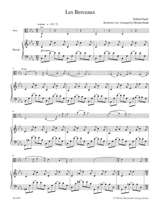 4 Melodies for Viola and Piano 佛瑞 中提琴 鋼琴 騎熊士版 | 小雅音樂 Hsiaoya Music