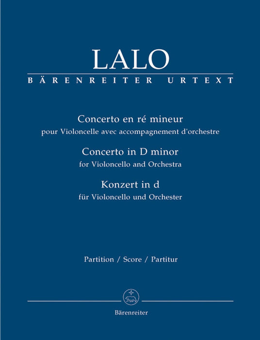 Concerto for Violoncello and Orchestra D minor 拉羅 協奏曲 大提琴 管弦樂團總譜 騎熊士版 | 小雅音樂 Hsiaoya Music