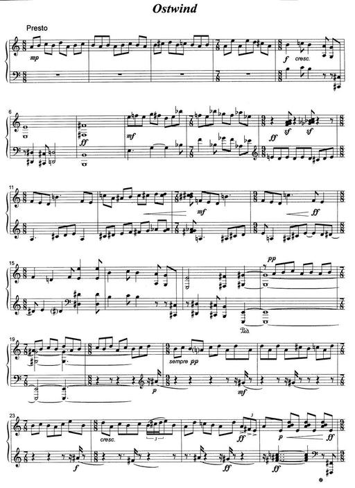 sechs Skizzen für Klavier (1987) 騎熊士版 | 小雅音樂 Hsiaoya Music