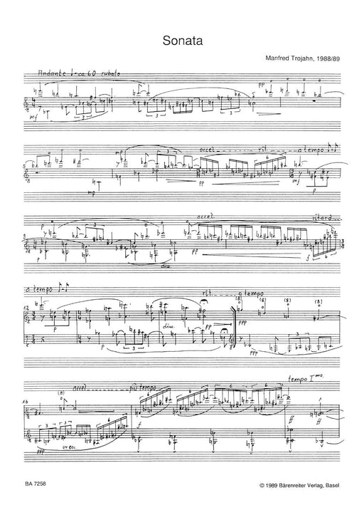 Sonata und Barcarola für Gitarre (1988/1989) 奏鳴曲 耶誕頌歌 騎熊士版 | 小雅音樂 Hsiaoya Music