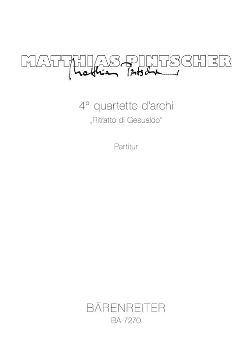 4. quartetto d'archi - Ritratto di Gesualdo (1992) 四重奏 騎熊士版 | 小雅音樂 Hsiaoya Music