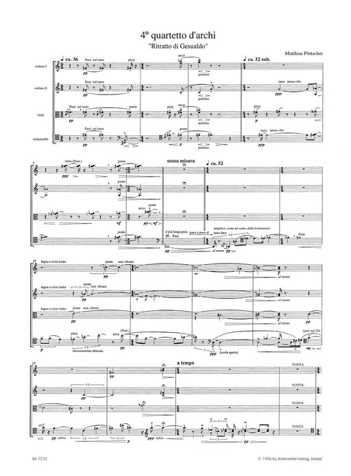 4. quartetto d'archi - Ritratto di Gesualdo (1992) 四重奏 騎熊士版 | 小雅音樂 Hsiaoya Music