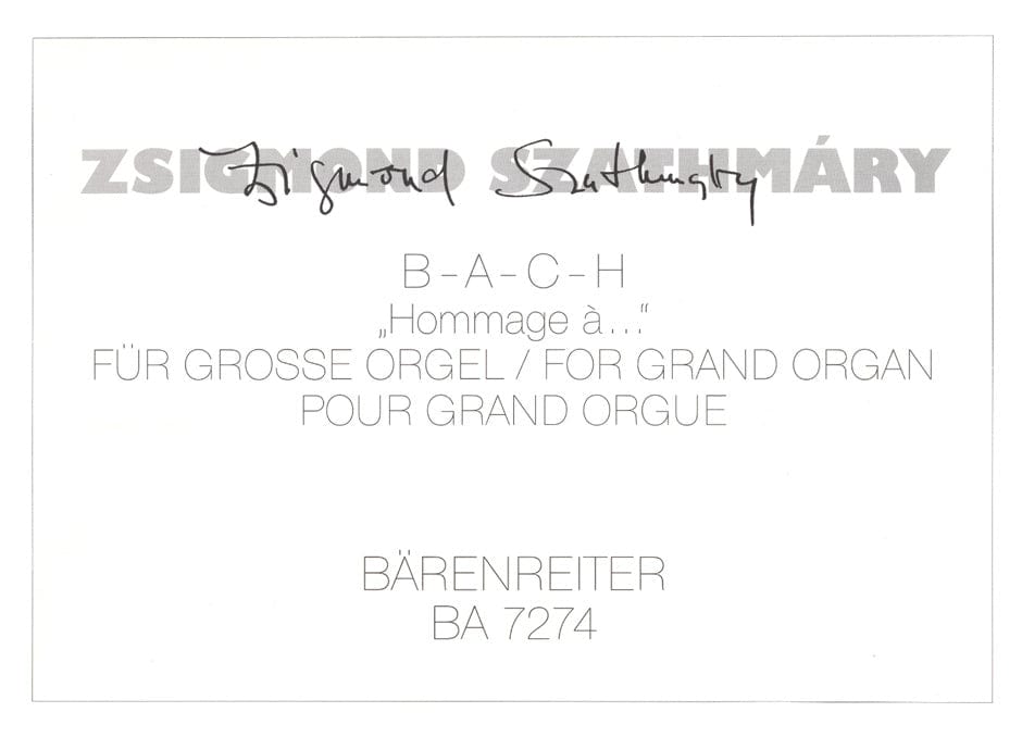 B-A-C-H "Hommage à ...." 騎熊士版 | 小雅音樂 Hsiaoya Music