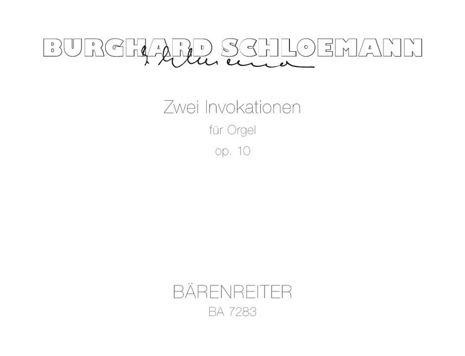 zwei Invokationen op. 10 (1969) 騎熊士版 | 小雅音樂 Hsiaoya Music