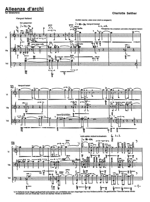 Alleanza d'archi für Violine, Viola und Violoncello (1996) 小提琴 中提琴 大提琴 騎熊士版 | 小雅音樂 Hsiaoya Music
