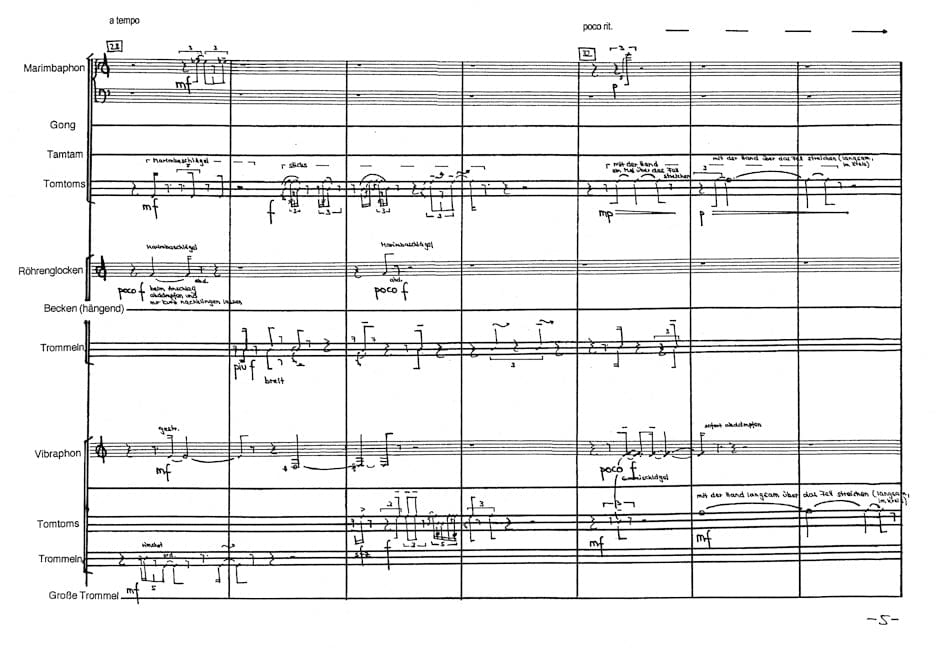 Frames and fingers für 3 Schlagzeuger (1992) 騎熊士版 | 小雅音樂 Hsiaoya Music