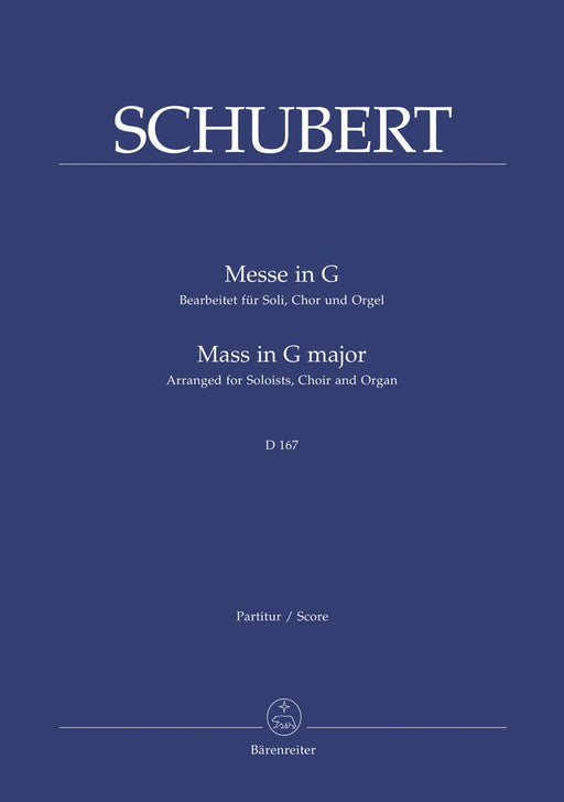 Missa G major D 167 (Arranged for Soloists, Choir and Organ) 舒伯特 獨奏 管風琴 騎熊士版 | 小雅音樂 Hsiaoya Music
