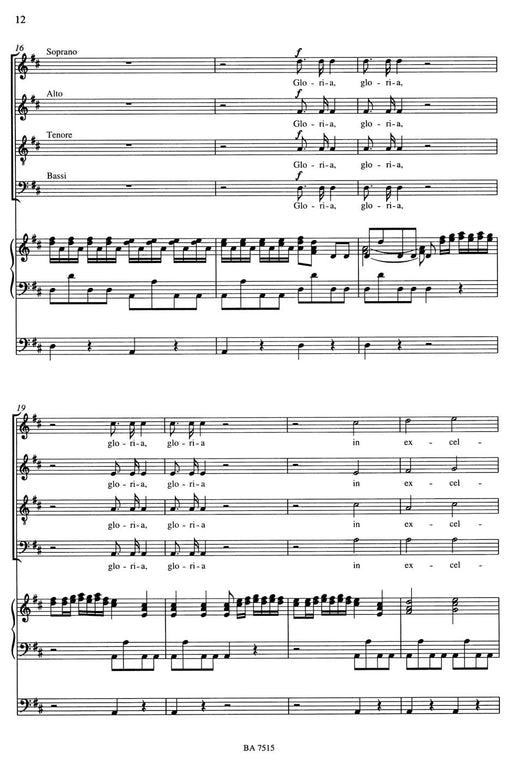 Introduzione al Gloria RV 642, Gloria in D major RV 589 (arranged for soloists (SATB), Mixed choir (SATB) and organ) 韋瓦第 獨奏 管風琴 騎熊士版 | 小雅音樂 Hsiaoya Music
