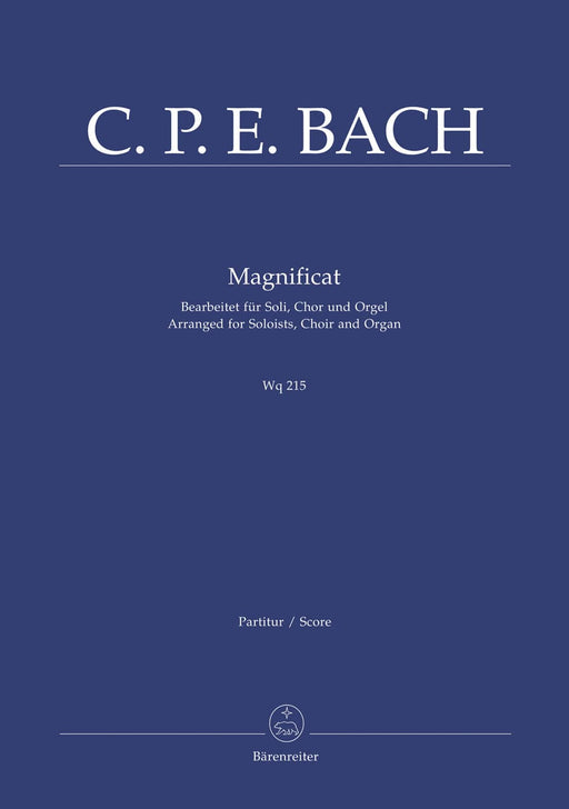 Magnificat Wq 215 (arranged for soloists (SATB) Mixed choir (SATB) and organ) 巴赫卡爾菲利普艾曼紐 獨奏 管風琴 騎熊士版 | 小雅音樂 Hsiaoya Music