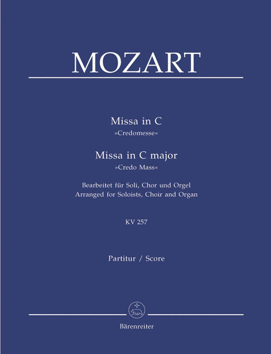 Missa brevis C major K. 257 "Credo Mass" (Arranged for soloists, choir and organ) 莫札特 信經 獨奏 管風琴 騎熊士版 | 小雅音樂 Hsiaoya Music