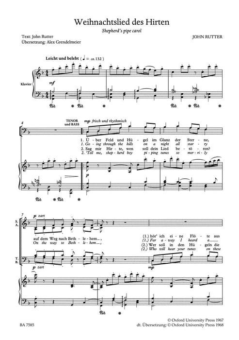 Weihnachtslied des Hirten - Shepherd's Pipe Carol -Christmas Carol: Going through the hills- (Über Feld und Hügel) Christmas Carol 耶誕頌歌 騎熊士版 | 小雅音樂 Hsiaoya Music