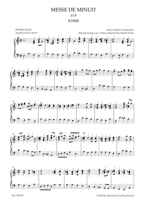 Messe de Minuit pour Noel H 9 夏邦提耶馬克－安東尼 騎熊士版 | 小雅音樂 Hsiaoya Music