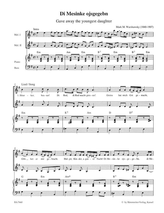 Klezmer -12 Arrangements für variable Besetzung- 12 Arrangements for variable Instrumentation 詠唱調配器法 騎熊士版 | 小雅音樂 Hsiaoya Music