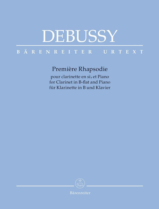 Première Rhapsodie for Clarinet in B-flat and Piano 德布西 狂想曲 豎笛 鋼琴 騎熊士版 | 小雅音樂 Hsiaoya Music