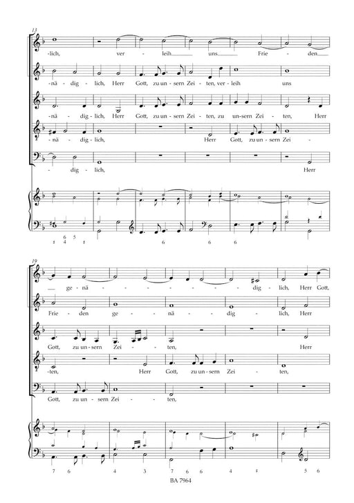 Verleih uns Frieden genädiglich Nr. 4 SWV 372 (From "Geistliche Chor-Music") 騎熊士版 | 小雅音樂 Hsiaoya Music