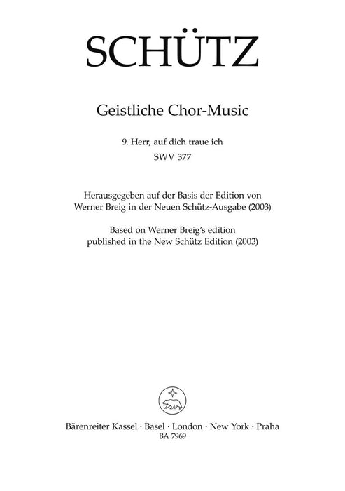 Herr, auf dich traue ich SWV 377 -Motet- (No. 9 from "Geistliche Chor-Music") Motet 經文歌 騎熊士版 | 小雅音樂 Hsiaoya Music