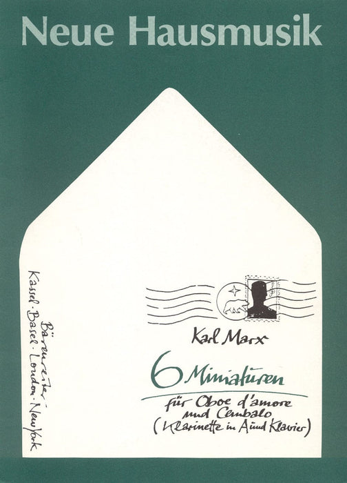 sechs Miniaturen für Oboe d'amore und Cembalo oder für Klarinette in A und Klavier op. 62/2 (1974) 雙簧管 騎熊士版 | 小雅音樂 Hsiaoya Music