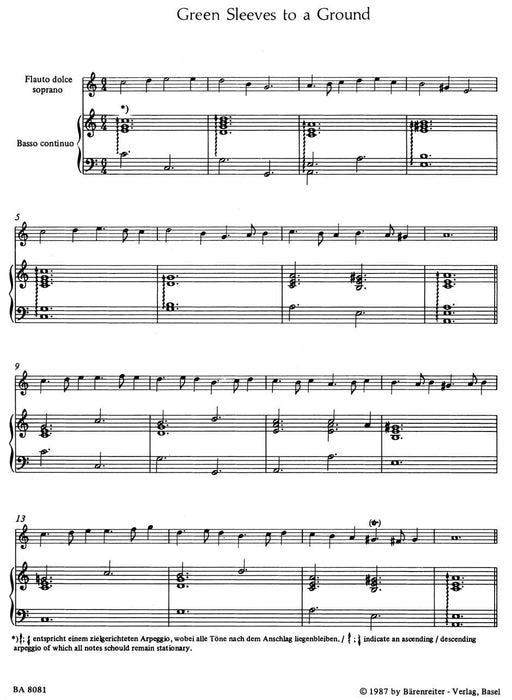 The Division Flute -Greensleeves to a Ground/ Greensleeves to a Ground / A Division on a Ground by Mr.Finger 長笛綠袖子 詠唱調 騎熊士版 | 小雅音樂 Hsiaoya Music