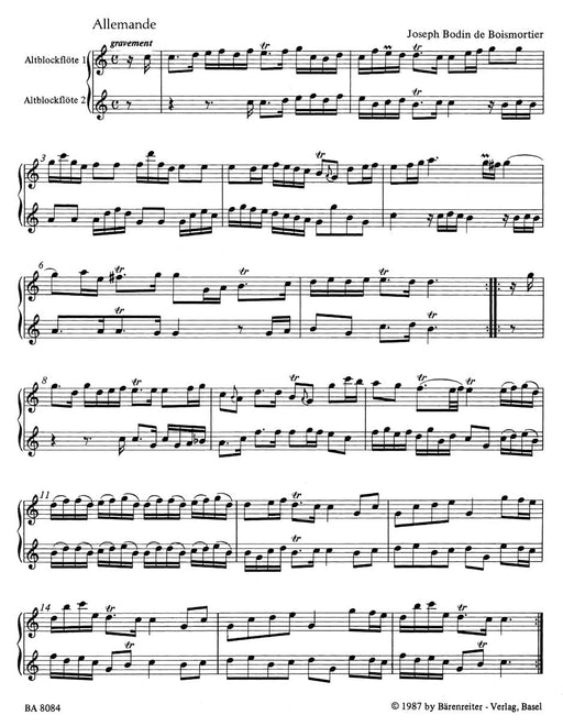 La Musique Champêtre -Französische Tänze- (24 Sätze von Boismortier, Chédeville und Naudot) French dances 舞曲 騎熊士版 | 小雅音樂 Hsiaoya Music